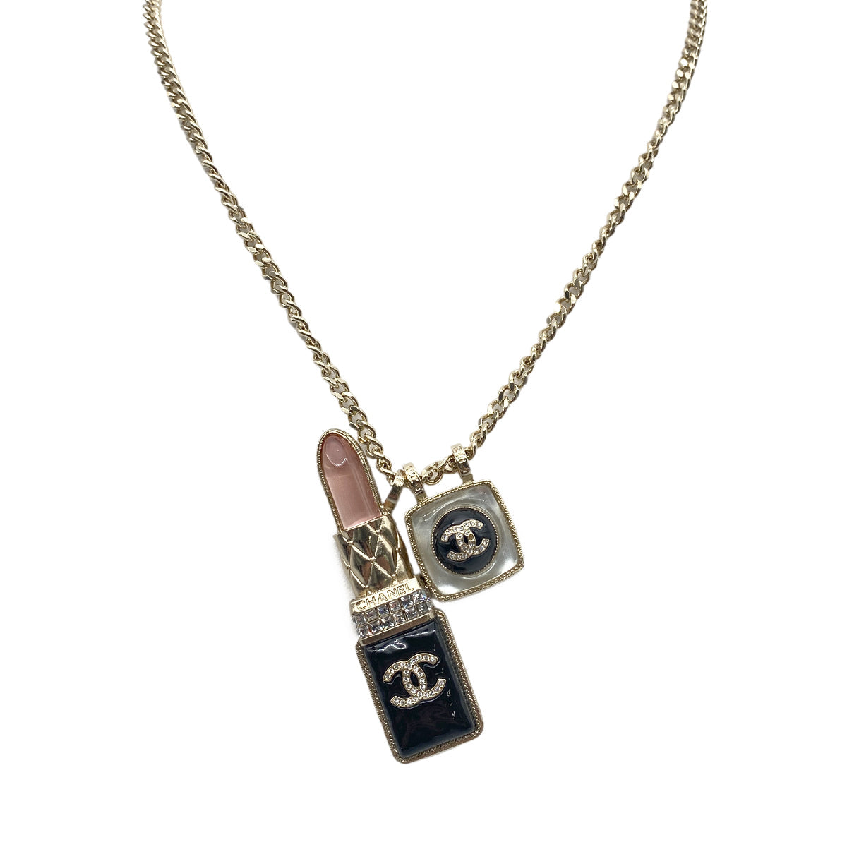 Luxury Promise Japan CHANEL NECKLACE LIP MOTIF COCOMARK RHINESTONE ACCESSORY A22C 90274881