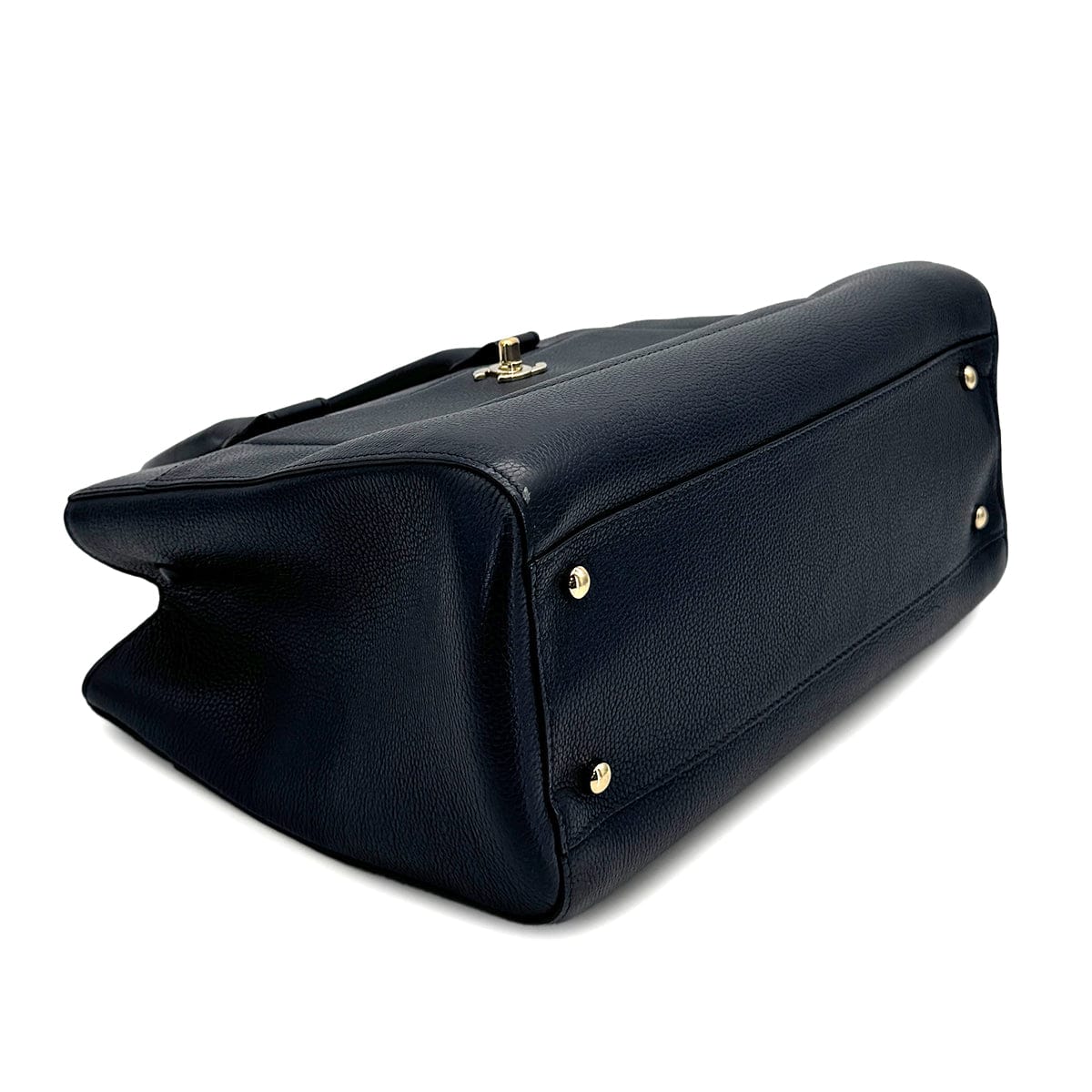 Luxury Promise Japan CHANEL NEO EXECUTIVE TOTE SHOULDER BAG NAVY CAVIAR SKIN GOLD HARDWARE 90322920