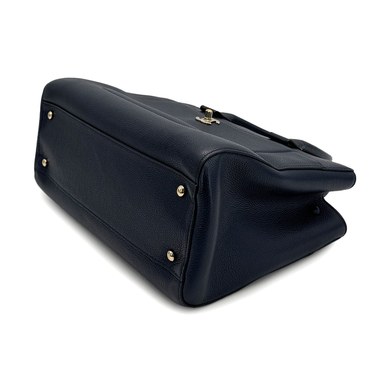 Luxury Promise Japan CHANEL NEO EXECUTIVE TOTE SHOULDER BAG NAVY CAVIAR SKIN GOLD HARDWARE 90322920