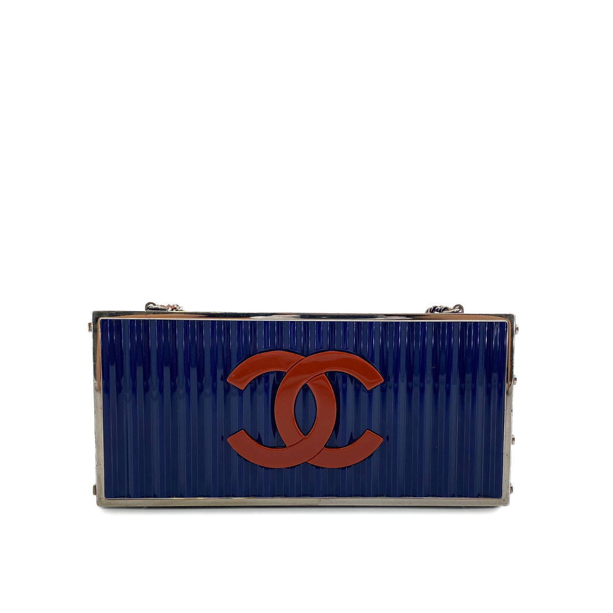 Luxury Promise Japan CHANEL PARIS HAMBURG LOGO COCOMARK CONTAINER CHAIN SHOULDER BAG MULTICOLOR PLASTIC 90296683