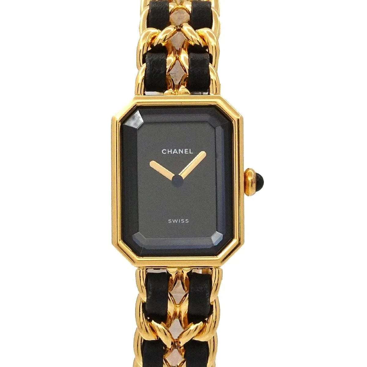 Luxury Promise Japan CHANEL Premiere Size L H0001 Vintage Quartz Black Dial Ladies Watch 90286005