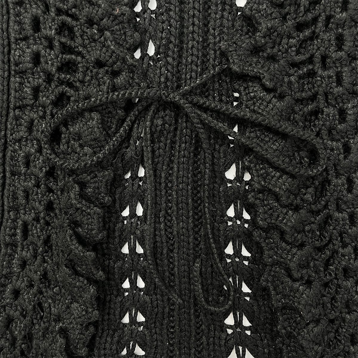 Luxury Promise Japan CHANEL RACE CARDIGAN BLACK RAYON 42 04P RTW 90288501