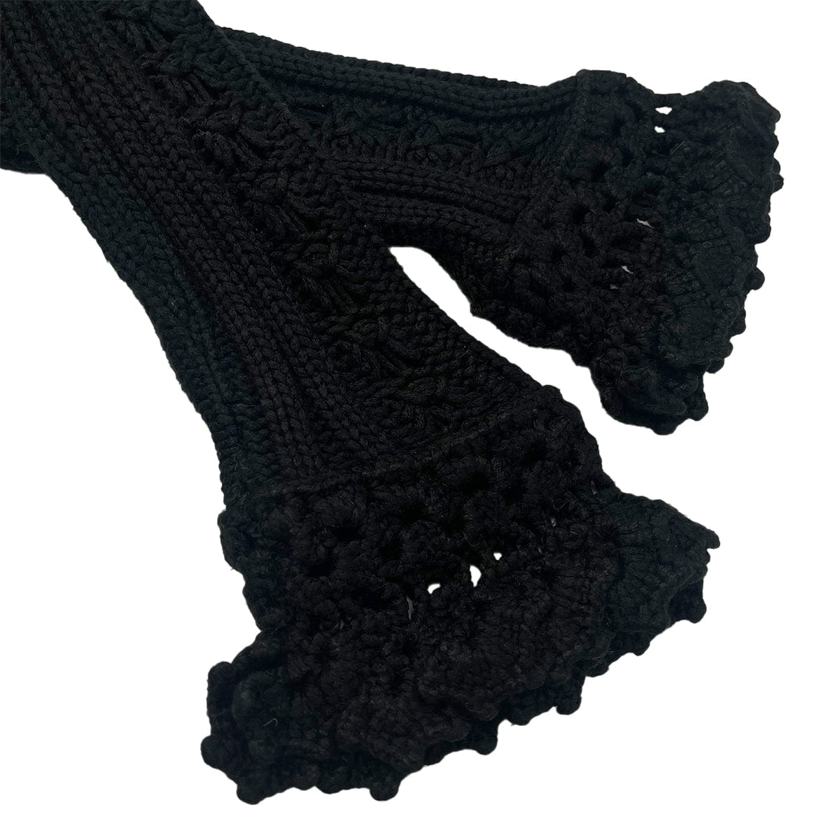 Luxury Promise Japan CHANEL RACE CARDIGAN BLACK RAYON 42 04P RTW 90288501