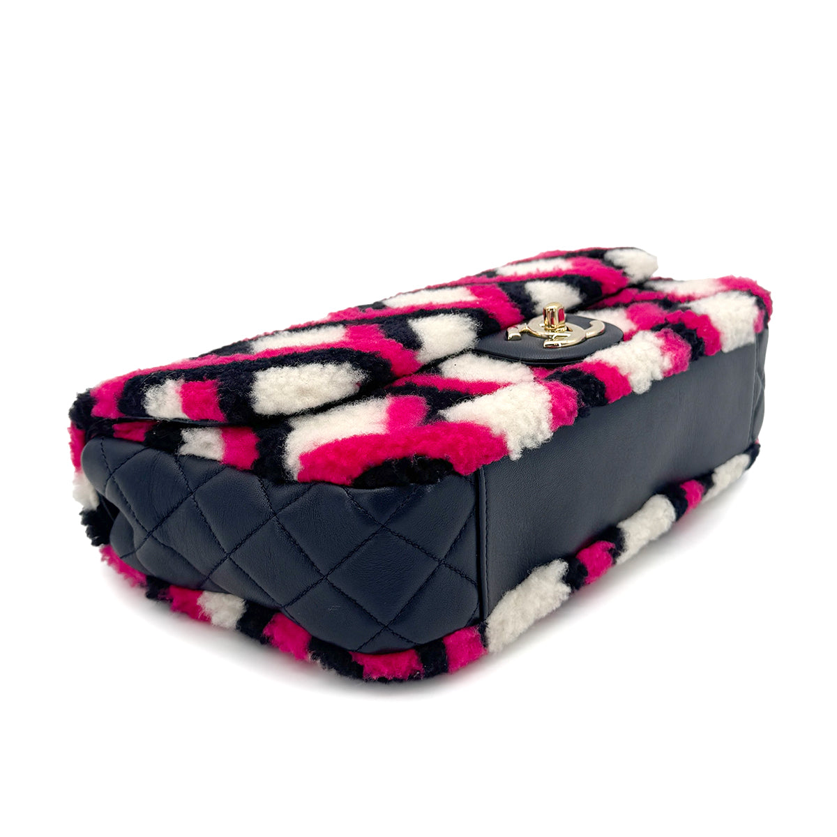 Luxury Promise Japan CHANEL SHEARLING MOUTON CHAIN SHOULDER BAG MULTICOLOR 90274410