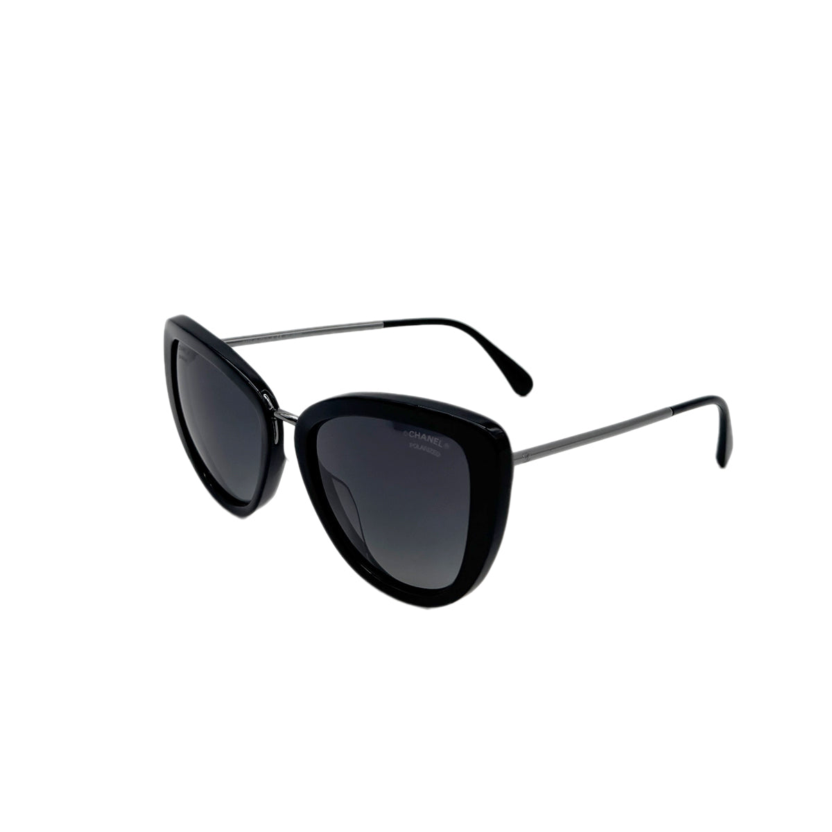 Luxury Promise Japan CHANEL SUNGLASSES COCOMARK BLACK SILVER EYEWEAR 90291261