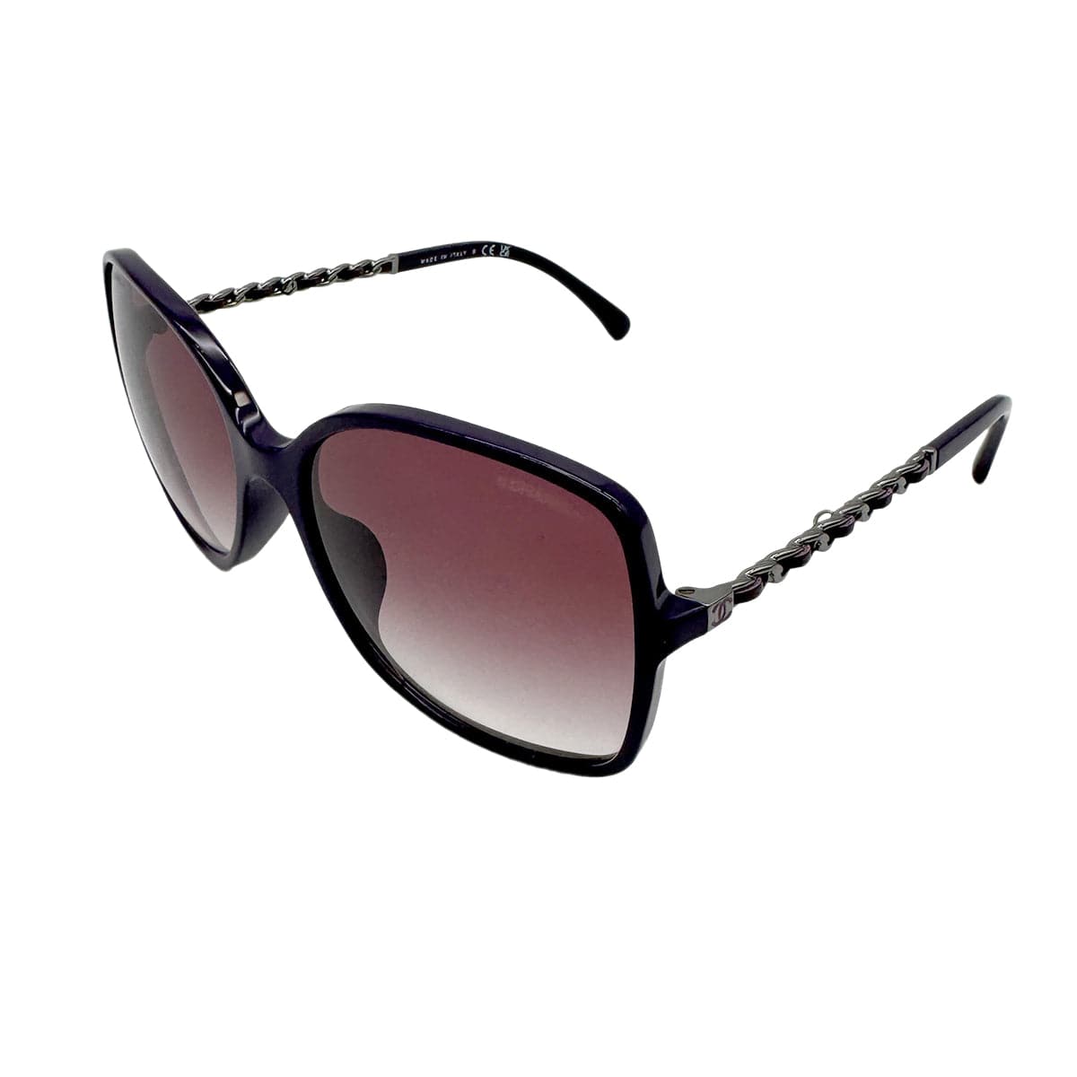 Luxury Promise Japan CHANEL SUNGLASSES COCOMARK CHAIN PURPLE EYEWEAR 90319117