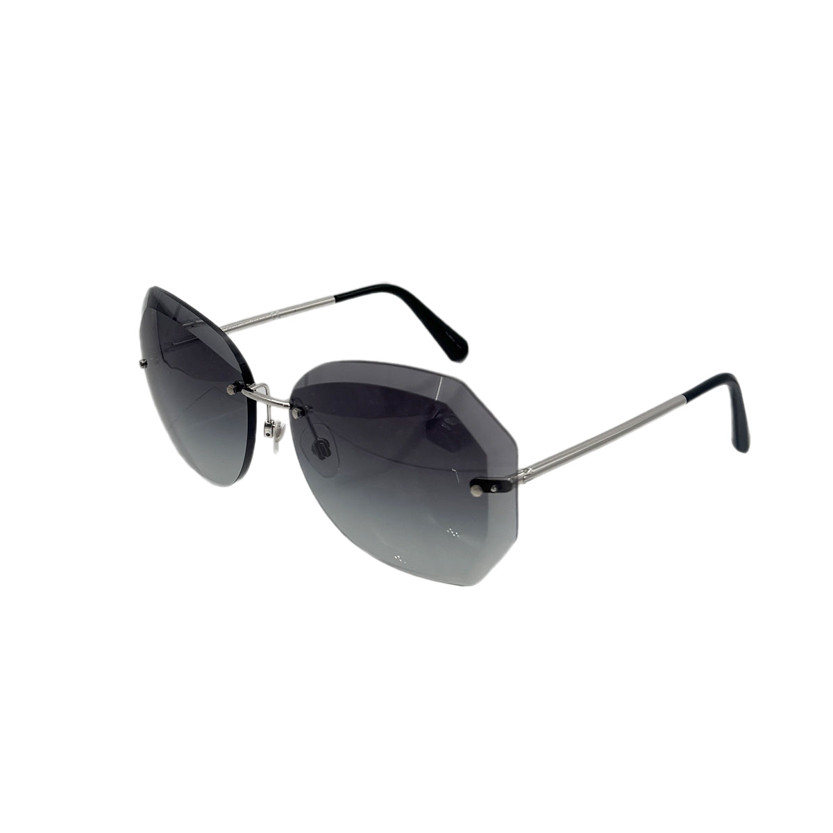 Luxury Promise Japan CHANEL SUNGLASSES COCOMARK GRAY SILVER BLACK EYEWEAR 90283600