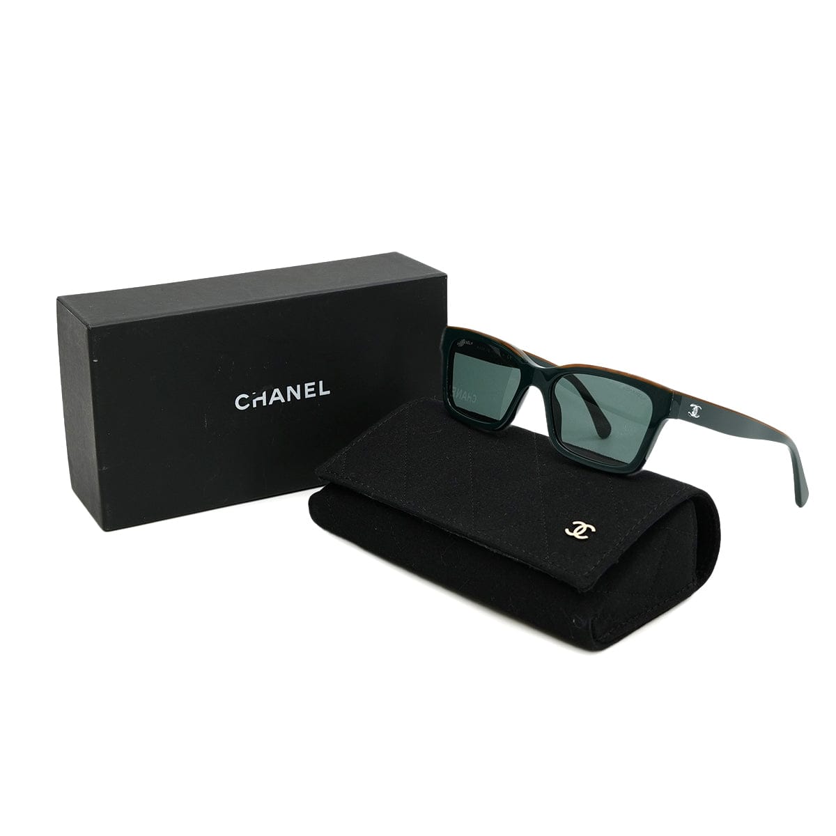 Luxury Promise Japan CHANEL SUNGLASSES COCOMARK GREEN EYEWEAR 90309020