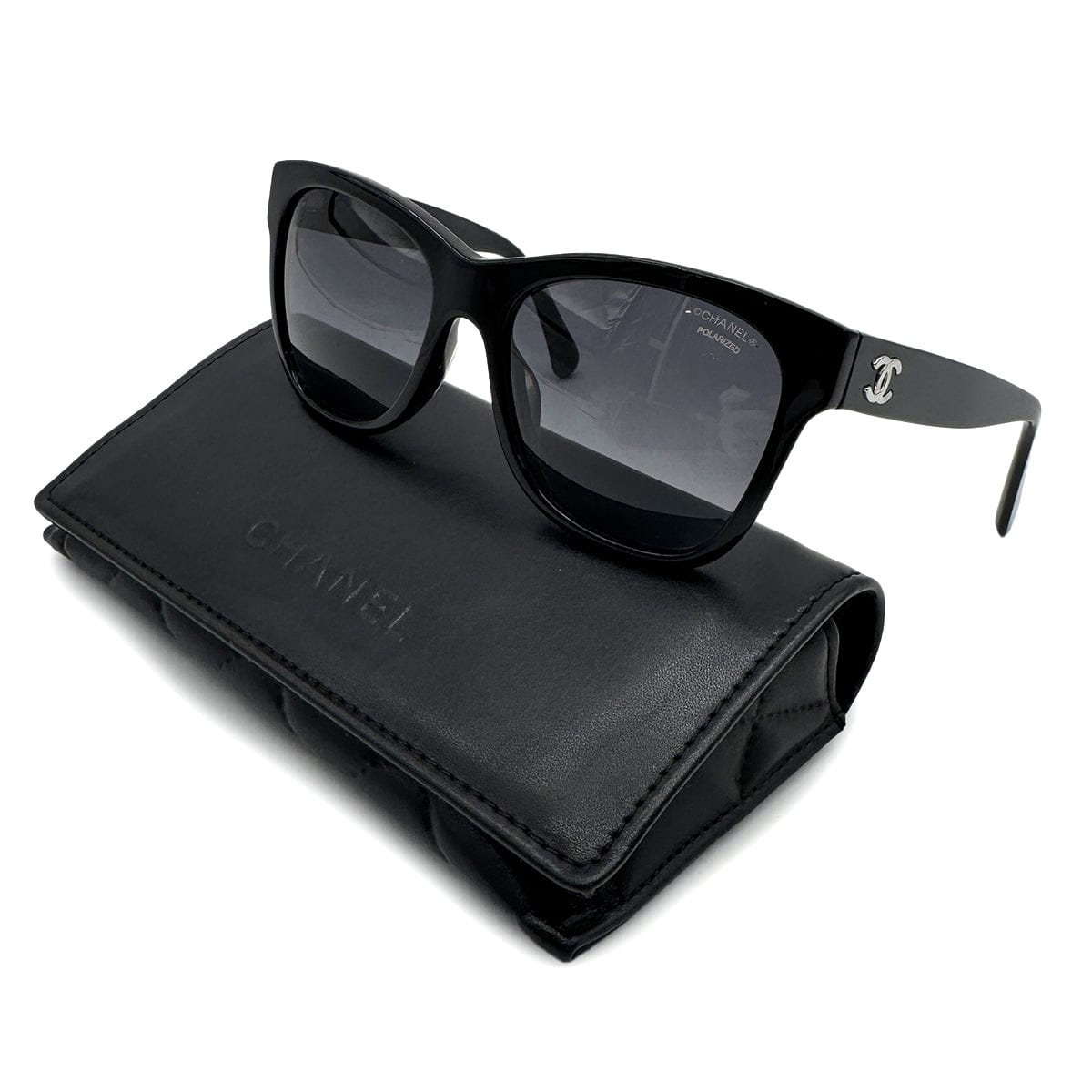 Luxury Promise Japan CHANEL SUNGLASSES COCOMARK LOGO BLACK EYEWEAR 90319126