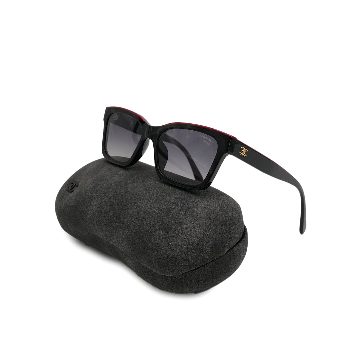 Luxury Promise Japan CHANEL SUNGLASSES COCOMARK LOGO BLACK RED EYEWEAR 90313303