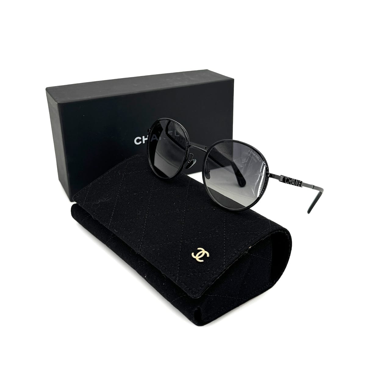 Luxury Promise Japan CHANEL SUNGLASSES LOGO BLACK EYEWEAR 90319316