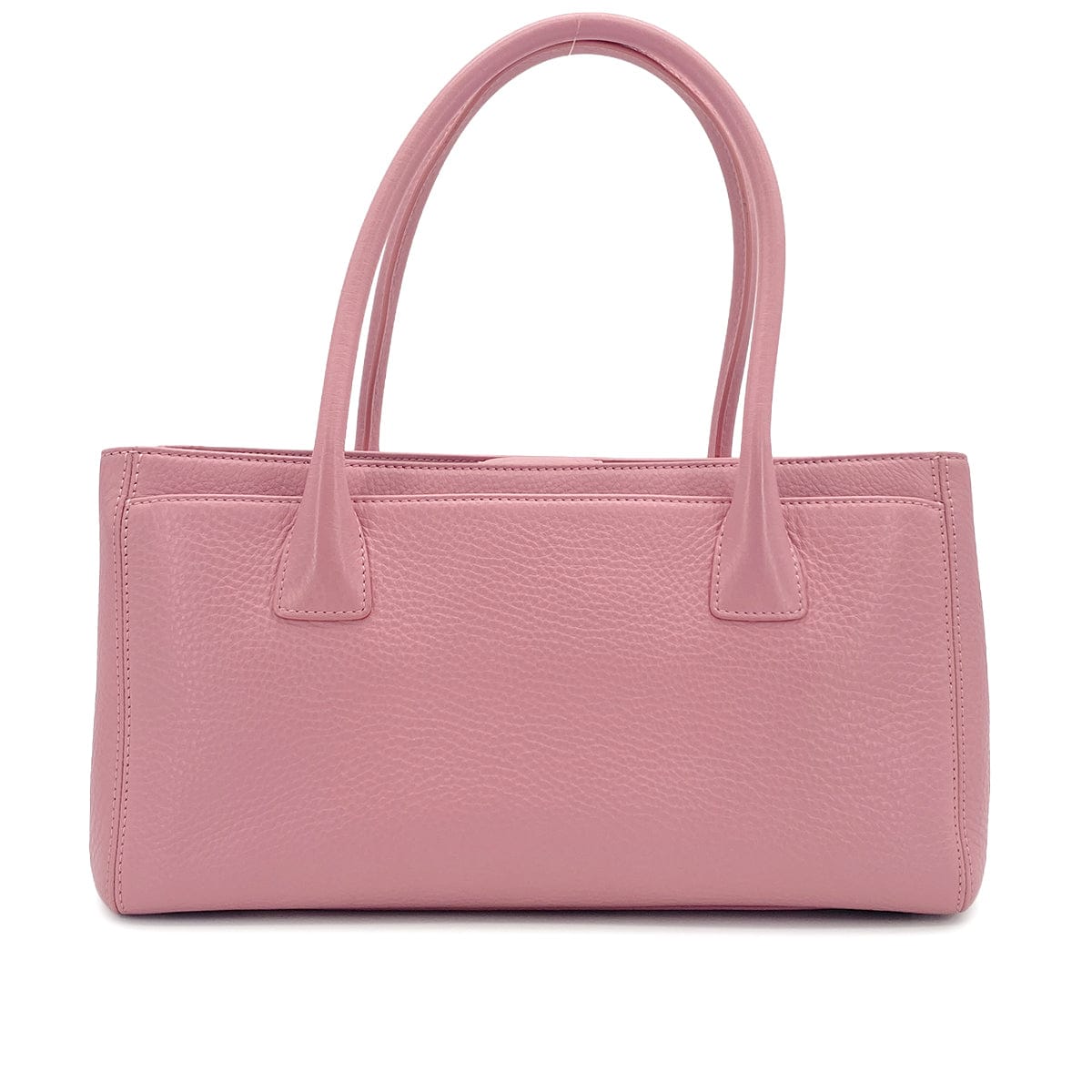Luxury Promise Japan CHANEL TURN LOCK TOTE BAG PINK LEATHER SILVER HARDWARE 90324848