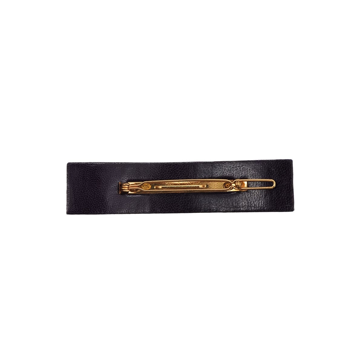 Luxury Promise Japan CHANEL VALLETTA PLATE COCOMARK BLACK GOLD HAIR ACCESSORY 01A 90323176
