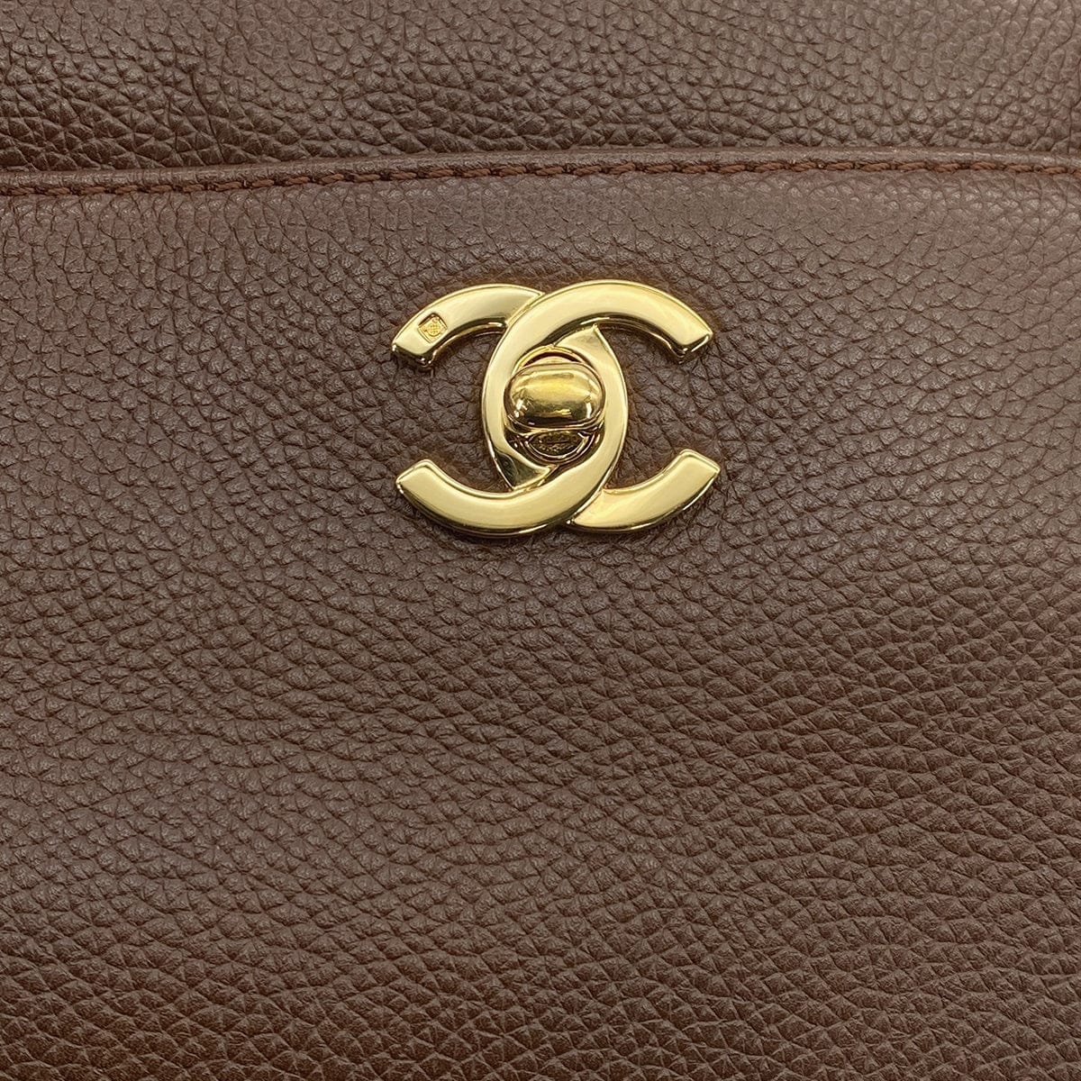 Luxury Promise Japan CHANEL VINAGE COCOMARK EXECUTIVE TOTE SHOULDER BAG BROWN CAVIAR SKIN 90310832