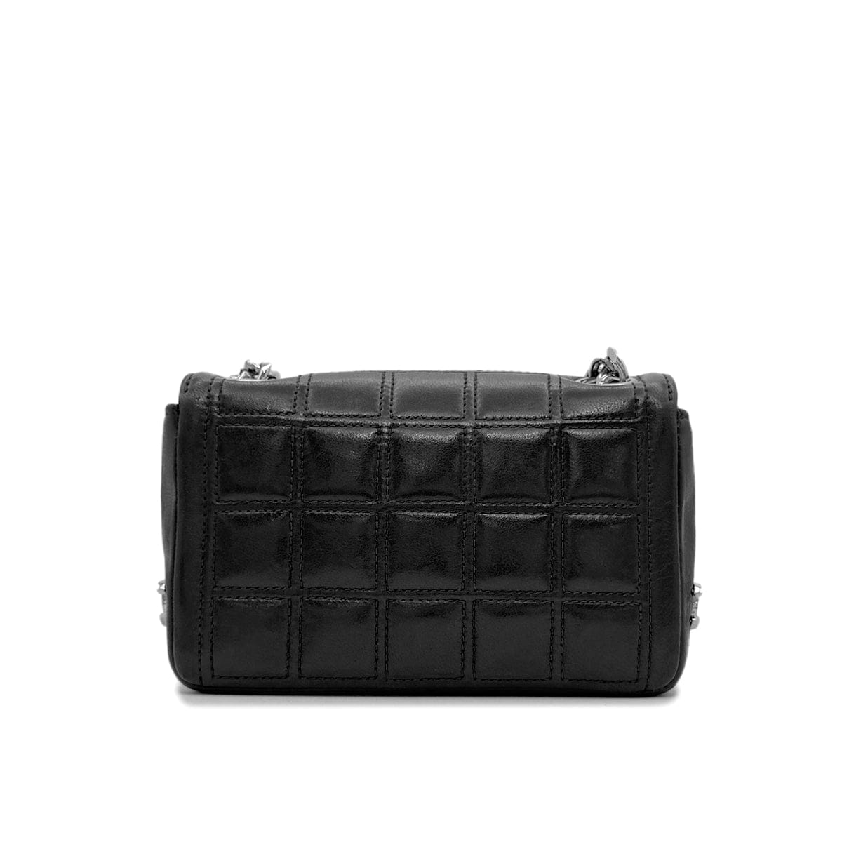 Luxury Promise Japan CHANEL VINTAGE 2.55 CHOCOLATE BAR MINI CHAIN SHOULDER BAG BLACK LAMB SKIN 90303020