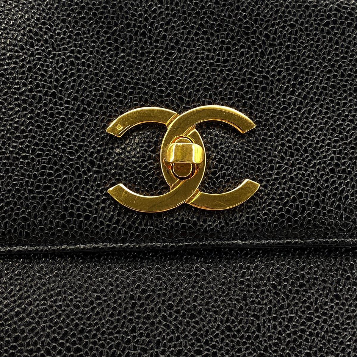 Luxury Promise Japan CHANEL VINTAGE BIG COCO CHAIN SHOULDER BAG BLACK LAMB SKIN 90306317