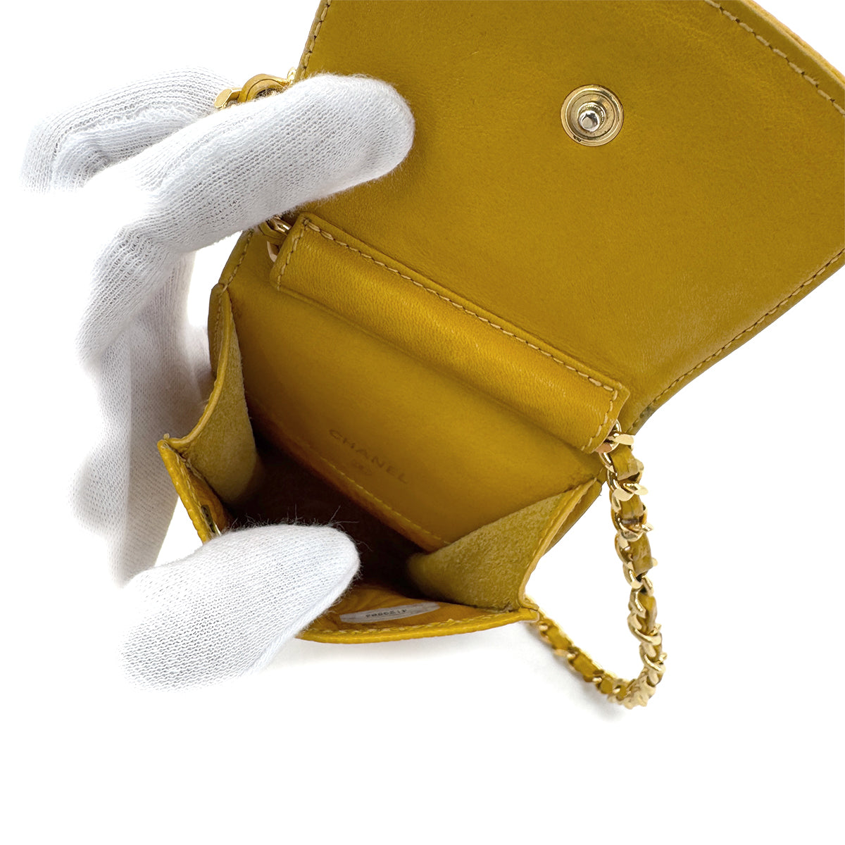 Luxury Promise Japan CHANEL VINTAGE BIG COCO CHAIN SHOULDER BAG YELLOW CAVIAR SKIN 90286009