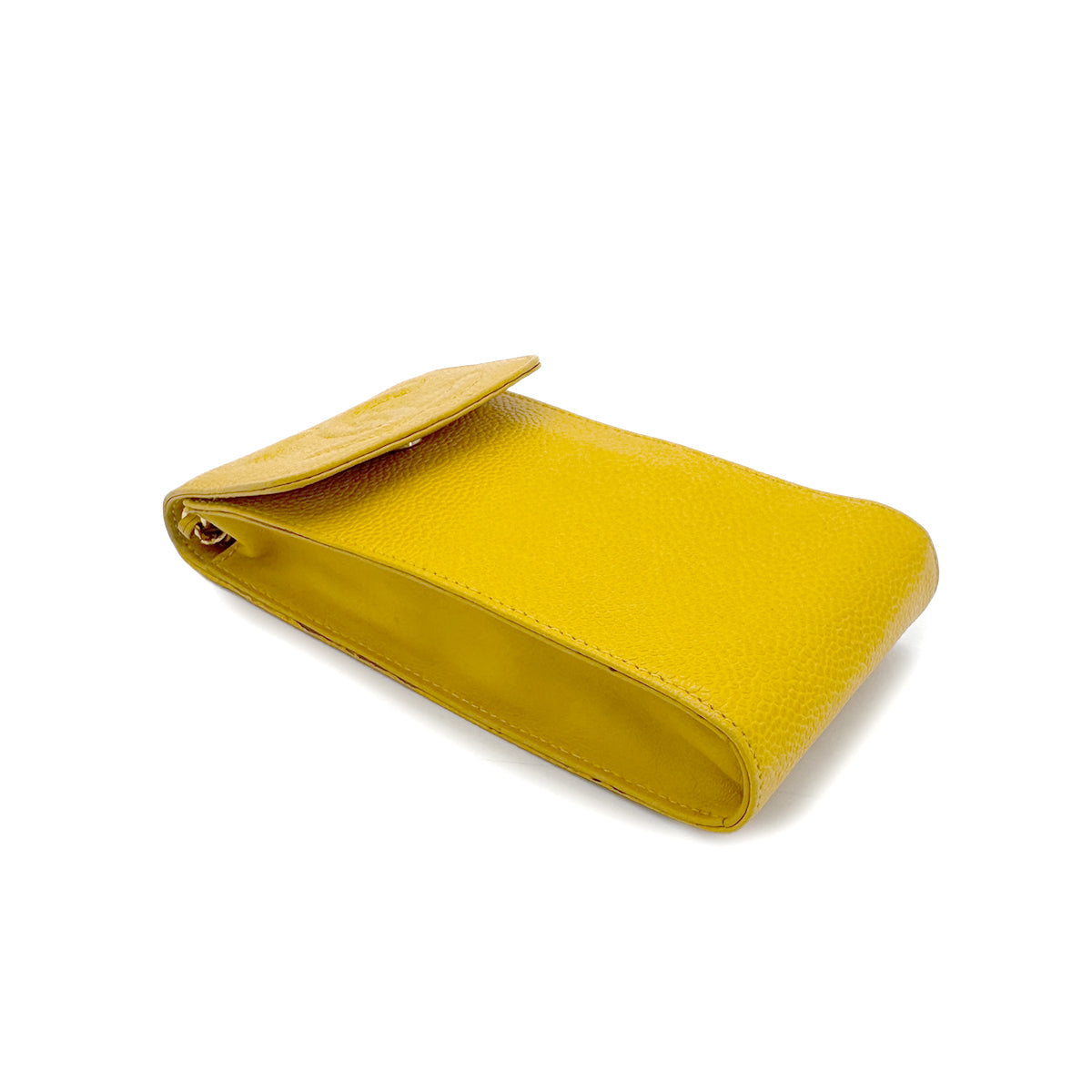 Luxury Promise Japan CHANEL VINTAGE BIG COCO CHAIN SHOULDER BAG YELLOW CAVIAR SKIN 90286009