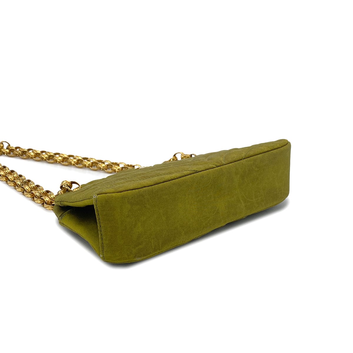 Luxury Promise Japan CHANEL VINTAGE BIJOU CHAIN SHOULDER BAG KAHKI CANVAS 90301698