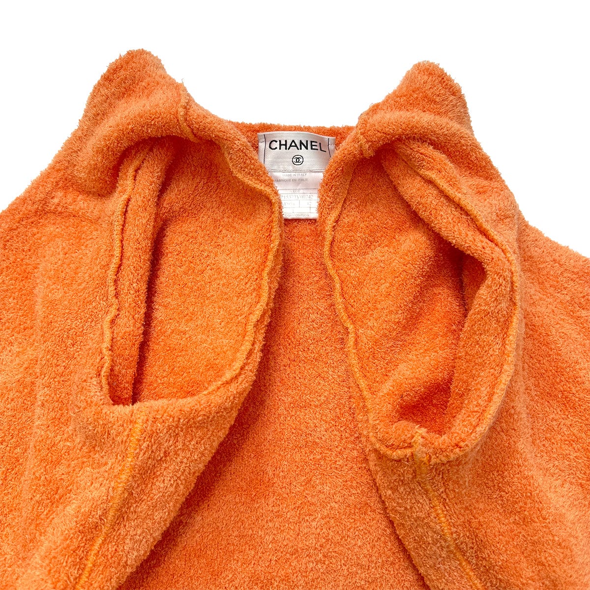Luxury Promise Japan CHANEL VINTAGE CARDIGAN ORANGE COTTON 42 00T RTW 90286197