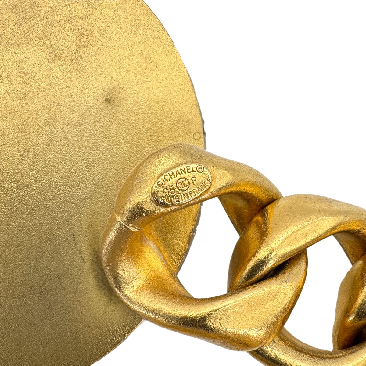 Luxury Promise Japan CHANEL VINTAGE CHAIN BELT COCOMARK RHINESTONE ACCESSORY 95P 90271284