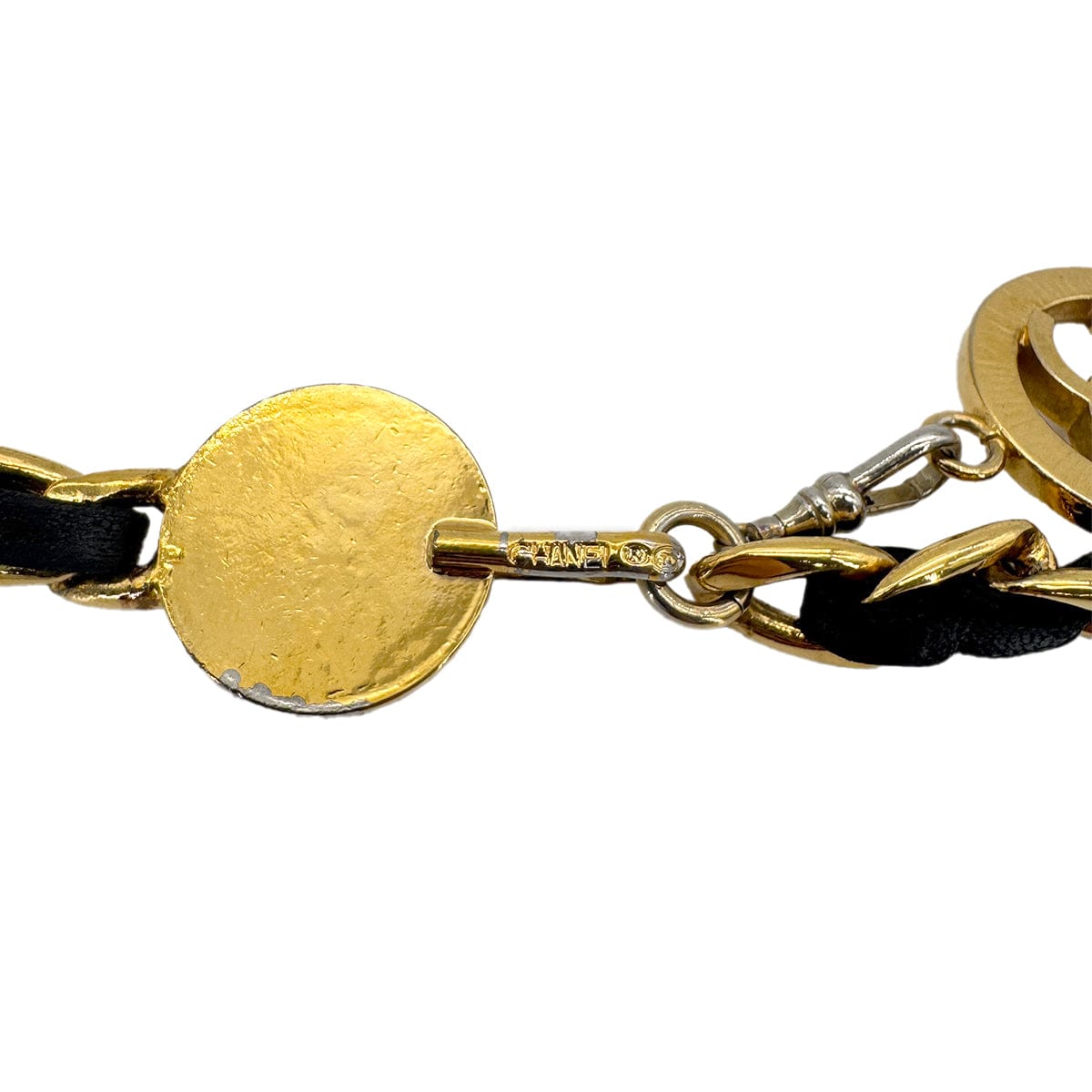 Luxury Promise Japan CHANEL VINTAGE CHAIN BELT LEATHER COCOMARK ACCESSORY 90272510