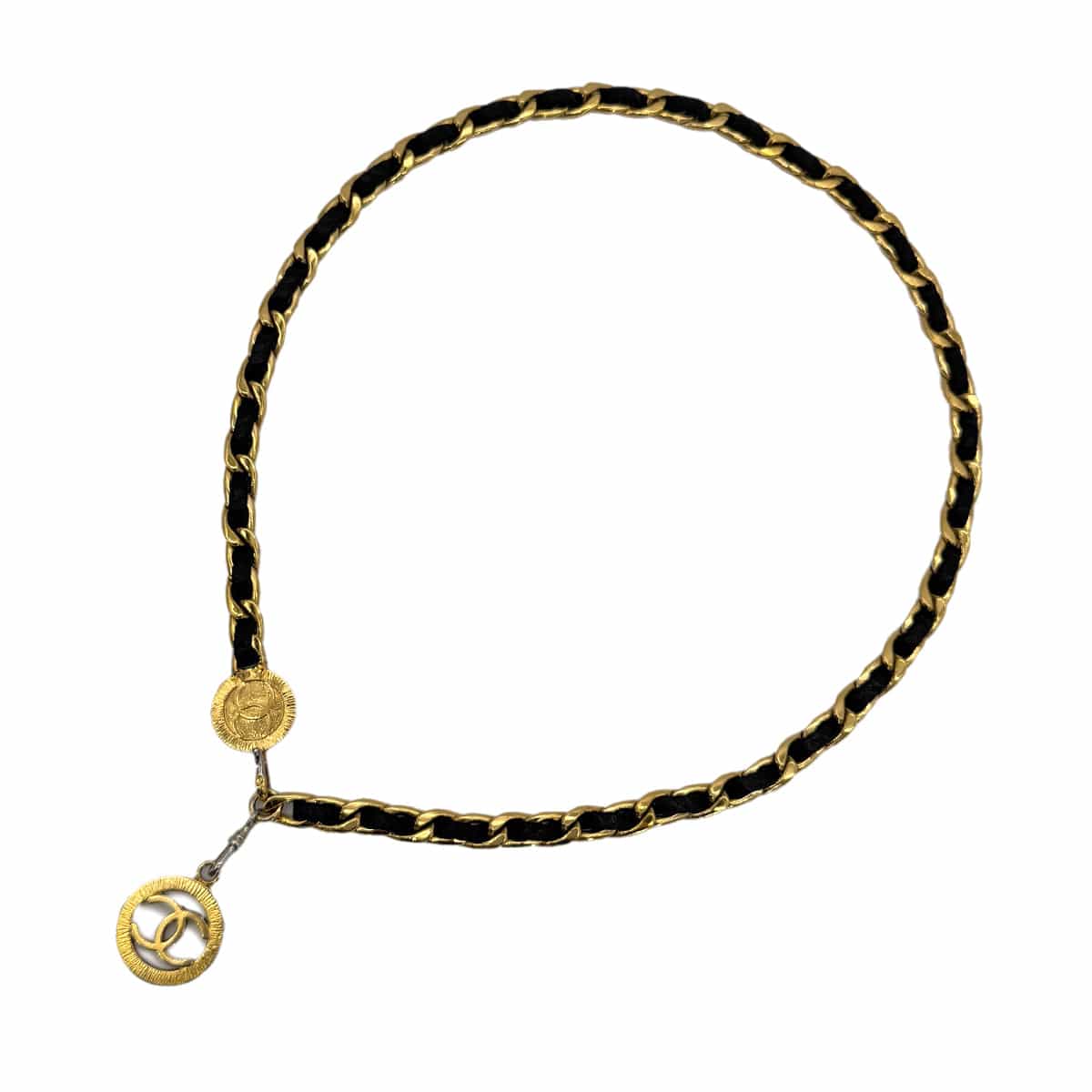 Luxury Promise Japan CHANEL VINTAGE CHAIN BELT LEATHER COCOMARK ACCESSORY 90272510