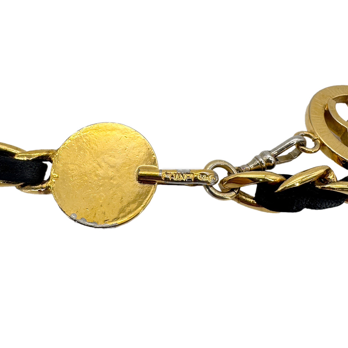 Luxury Promise Japan CHANEL VINTAGE CHAIN BELT LEATHER COCOMARK ACCESSORY 90272510