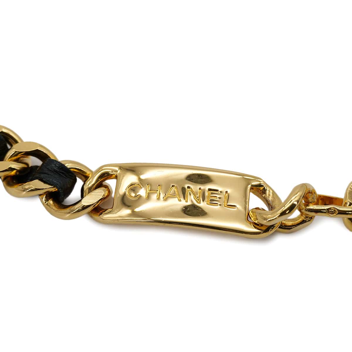 Luxury Promise Japan CHANEL VINTAGE CHAIN BELT LEATHER COCOMARK ACCESSORY 90307373