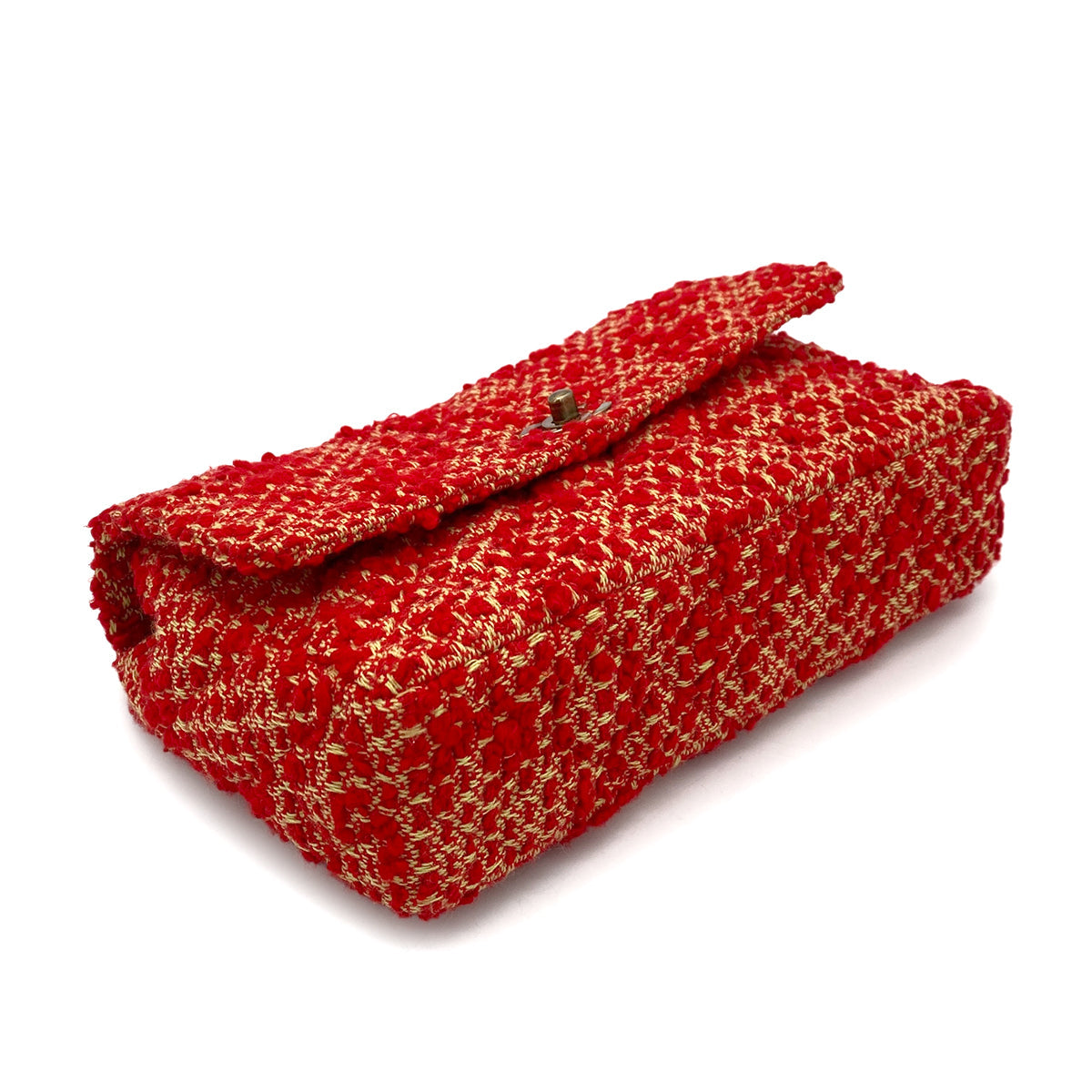 Luxury Promise Japan CHANEL VINTAGE CHAIN SHOULDER BAG RED TWEED 90263082