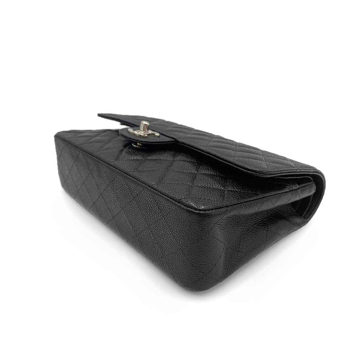 Luxury Promise Japan CHANEL VINTAGE CLASSIC FLAP MEDIUM CHAIN SHOULDER BAG BLACK CAVIAR SKIN SHW 90212711