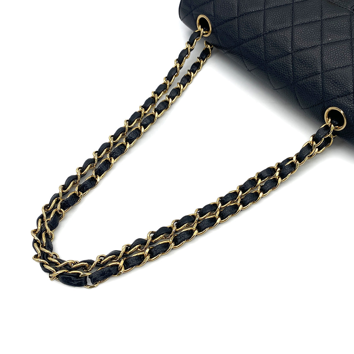 Luxury Promise Japan CHANEL VINTAGE CLASSIC FLAP SMALL CHAIN SHOULDER BAG BLACK CAVIAR SKIN 90276399