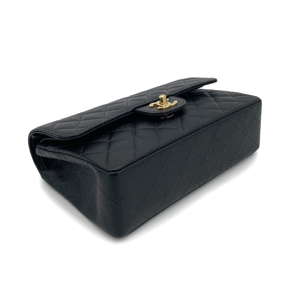 Luxury Promise Japan CHANEL VINTAGE CLASSIC FLAP SMALL CHAIN SHOULDER BAG BLACK CAVIAR SKIN GHW 90261547