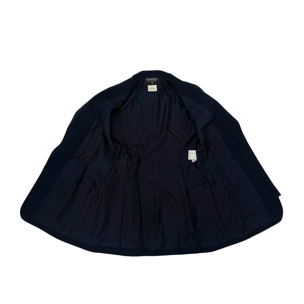 Luxury Promise Japan CHANEL VINTAGE COCO BUTTON JACKET NAVY WOOL 40 97P RTW 90283144