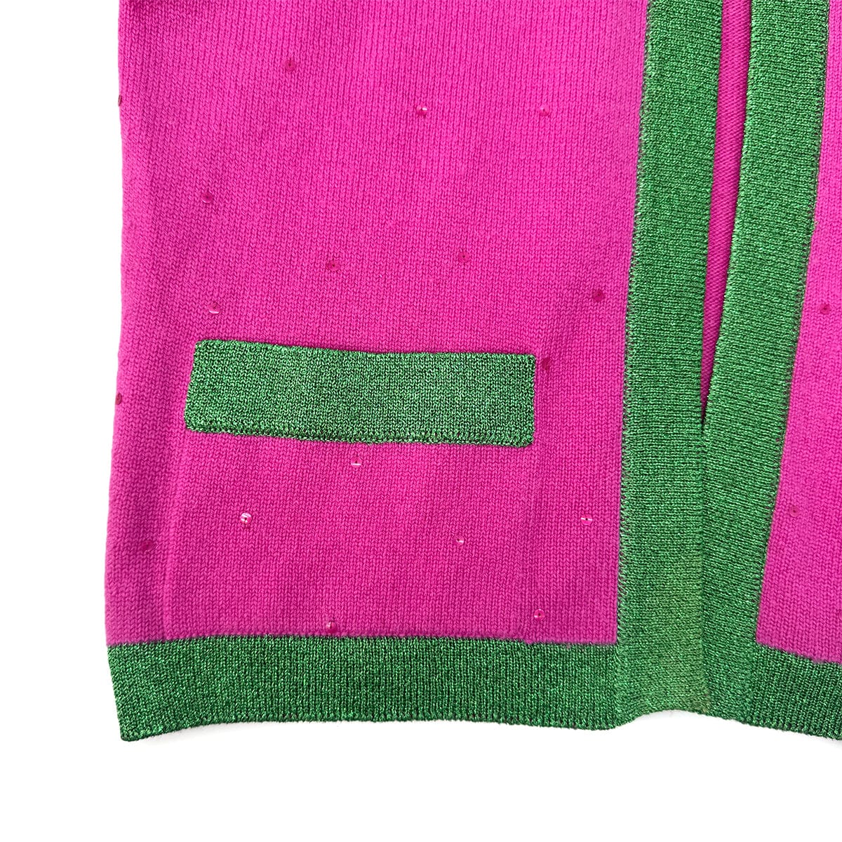 Luxury Promise Japan CHANEL VINTAGE COCO BUTTON TWIN SET CARDIGAN 1996 FALL PINK CASHMERE 40 96A RTW 90292118