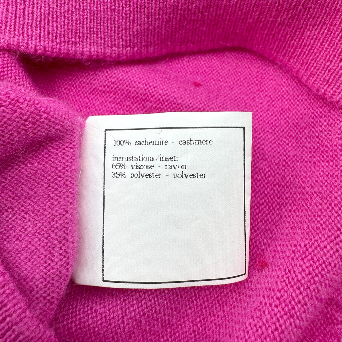 Luxury Promise Japan CHANEL VINTAGE COCO BUTTON TWIN SET CARDIGAN 1996 FALL PINK CASHMERE 40 96A RTW 90292118