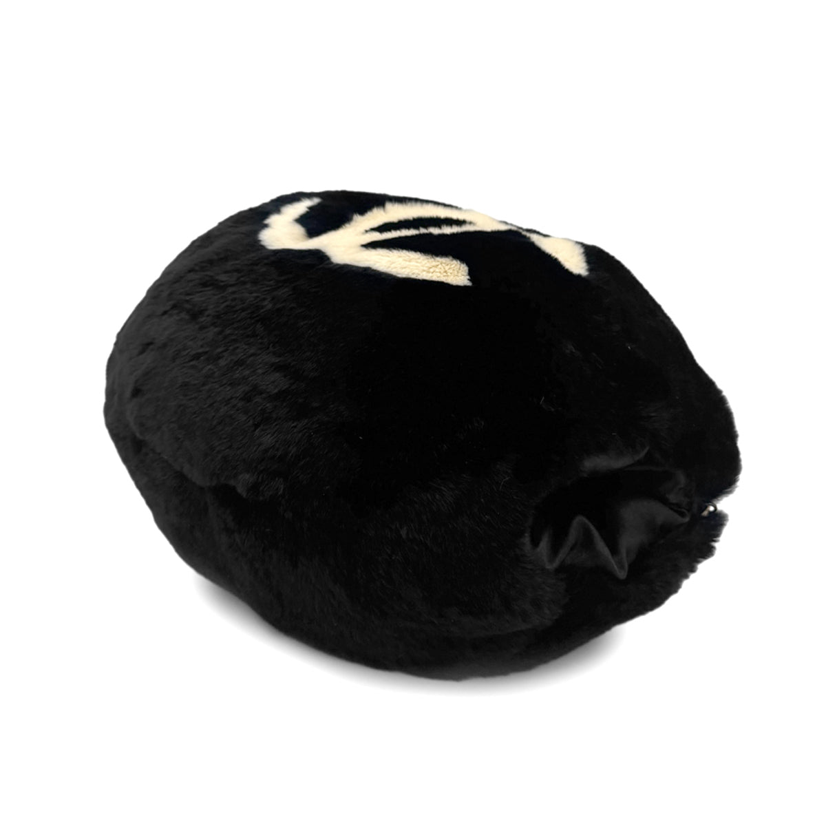 Luxury Promise Japan CHANEL VINTAGE COCOMARK ARM WARMER CHAIN SHOULDER BAG BLACK FUR 90273899