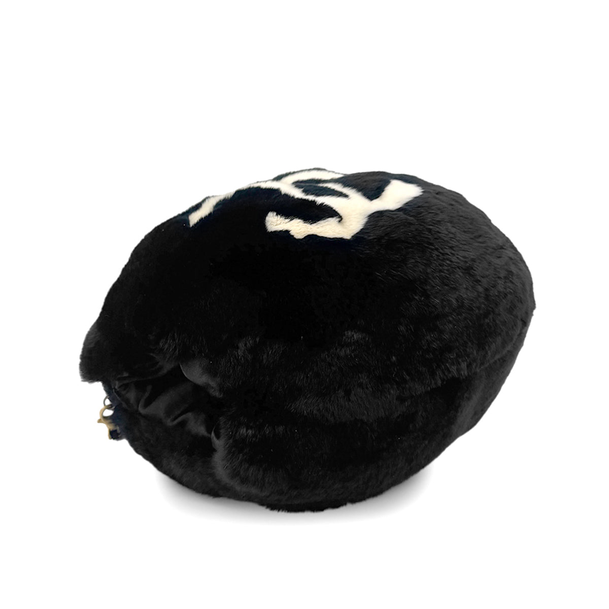 Luxury Promise Japan CHANEL VINTAGE COCOMARK ARM WARMER CHAIN SHOULDER BAG BLACK FUR 90273899