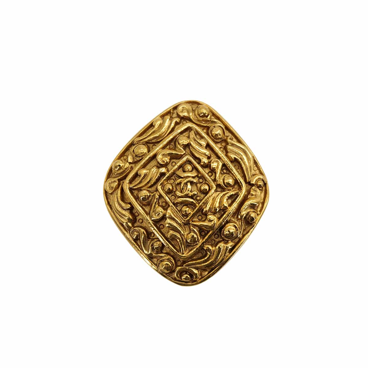 Luxury Promise Japan CHANEL VINTAGE COCOMARK BROOCH GOLD ACCESSORY 90310135