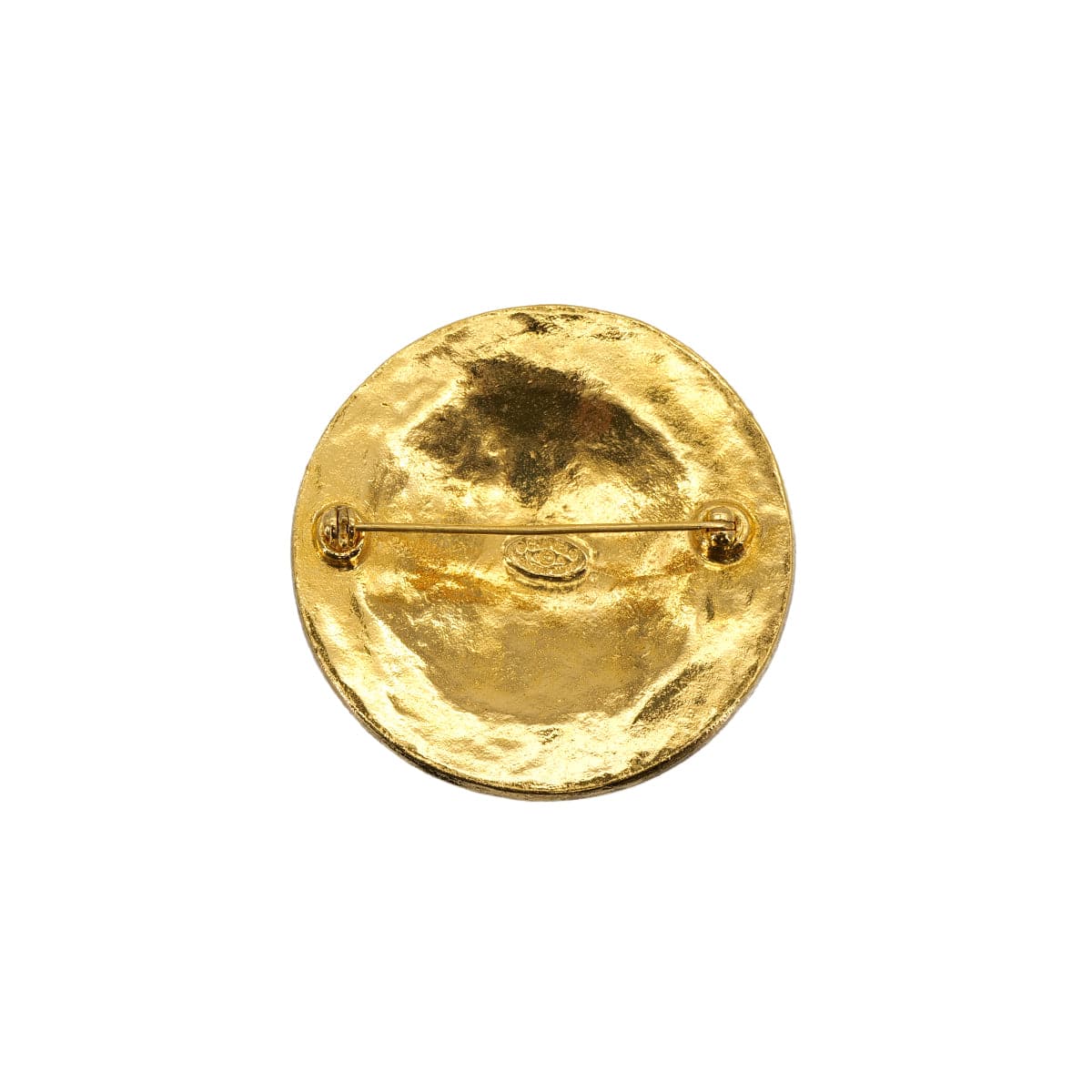 Luxury Promise Japan CHANEL VINTAGE COCOMARK BROOCH ROUND GOLD ACCESSORY 94A 90307893