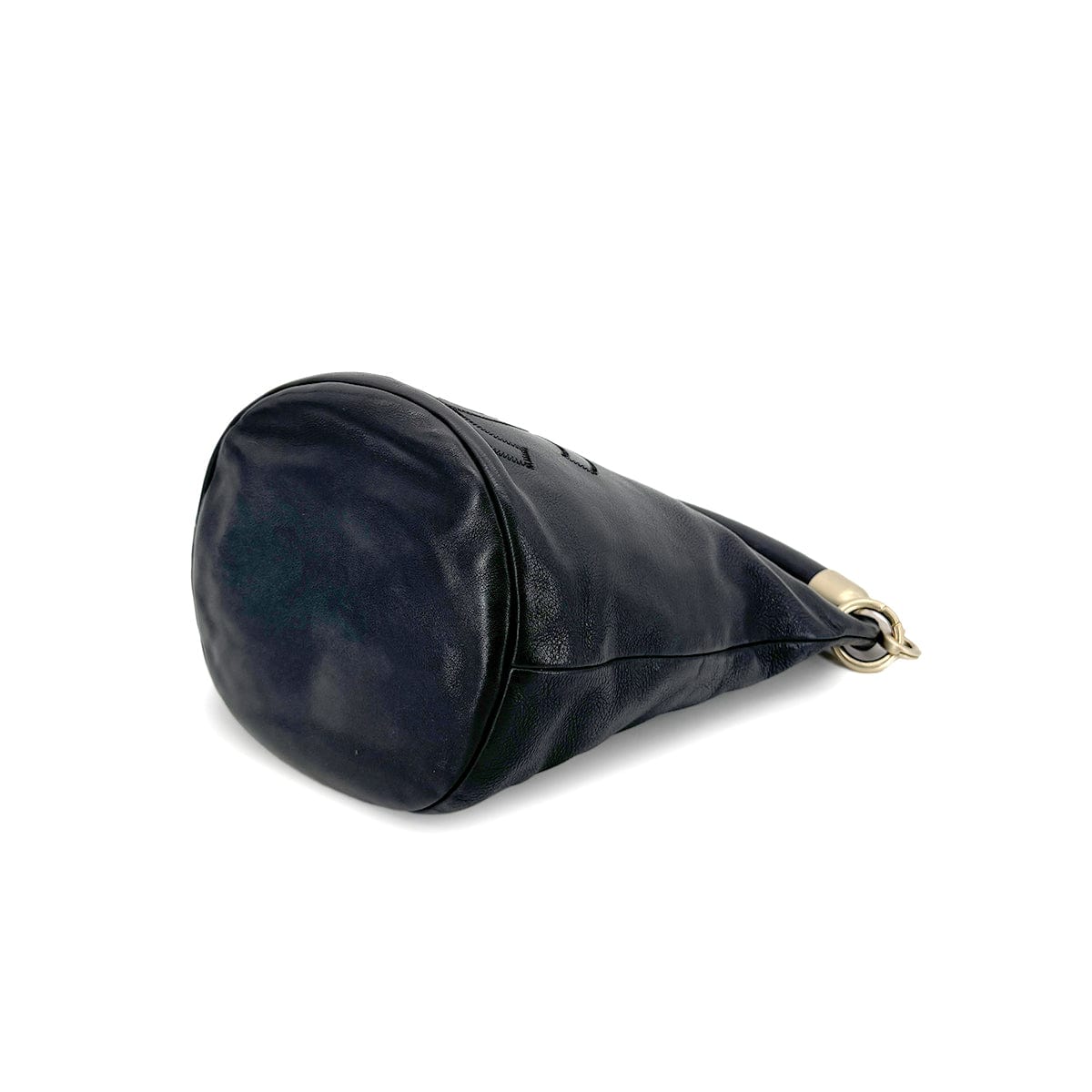 Luxury Promise Japan CHANEL VINTAGE COCOMARK BUKET ONE HAND BAG BLACK CALF LEATHER 90274478