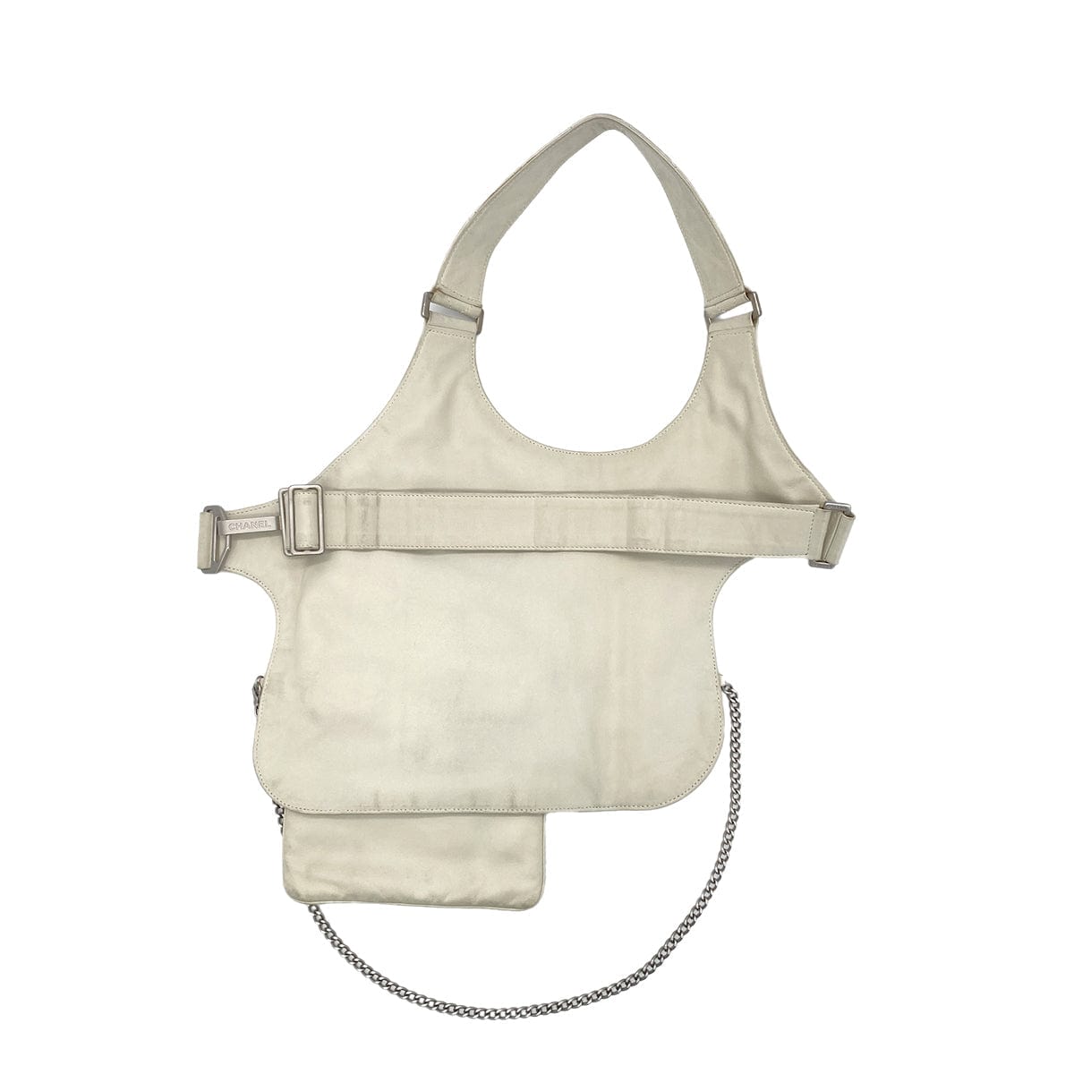 Luxury Promise Japan CHANEL VINTAGE COCOMARK RUNWAY FALL 2003 COLLECTION MATELASSE BODY BAG WHITE LAMB SKIN 90284561