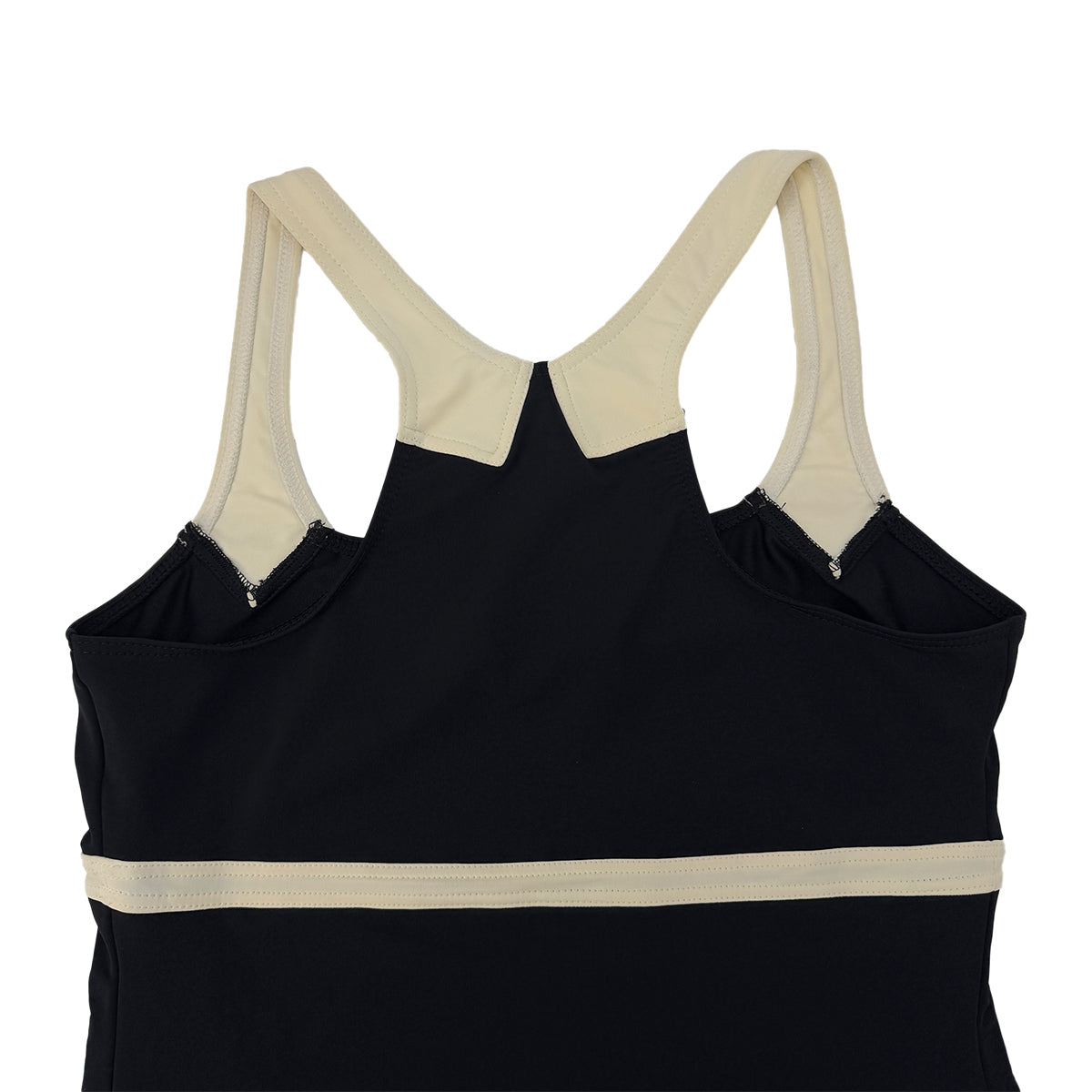 Luxury Promise Japan CHANEL VINTAGE COCOMARK SLEEVELESS DRESS BLACK WHITE NYLON 42 96C RTW 90290319