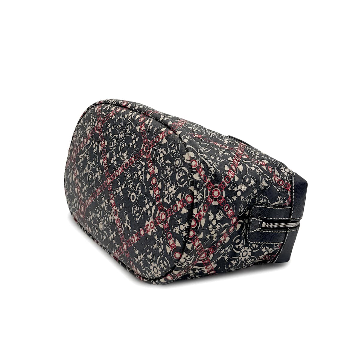 Luxury Promise Japan CHANEL VINTAGE COCOTRAVEL BOSTON BAG BLACK RED WHITE LEATHER 90281255