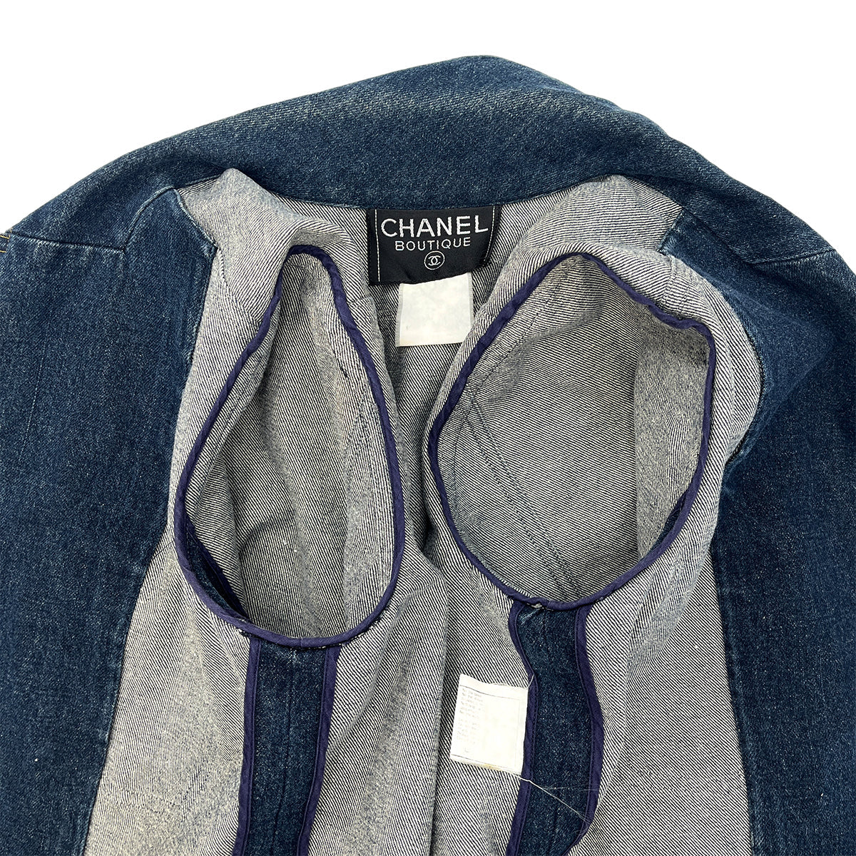 Luxury Promise Japan CHANEL VINTAGE DENIM JACKET BLUE RTW 90288061