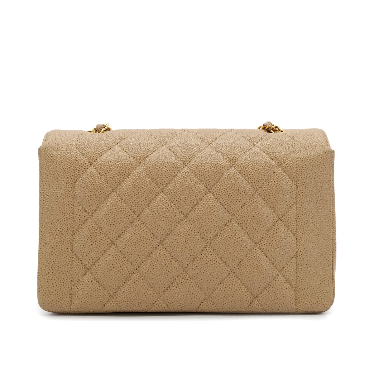 Luxury Promise Japan CHANEL VINTAGE DIANA MEDIUM CHAIN SHOULDER BAG BEIGE CAVIAR SKIN 90304980