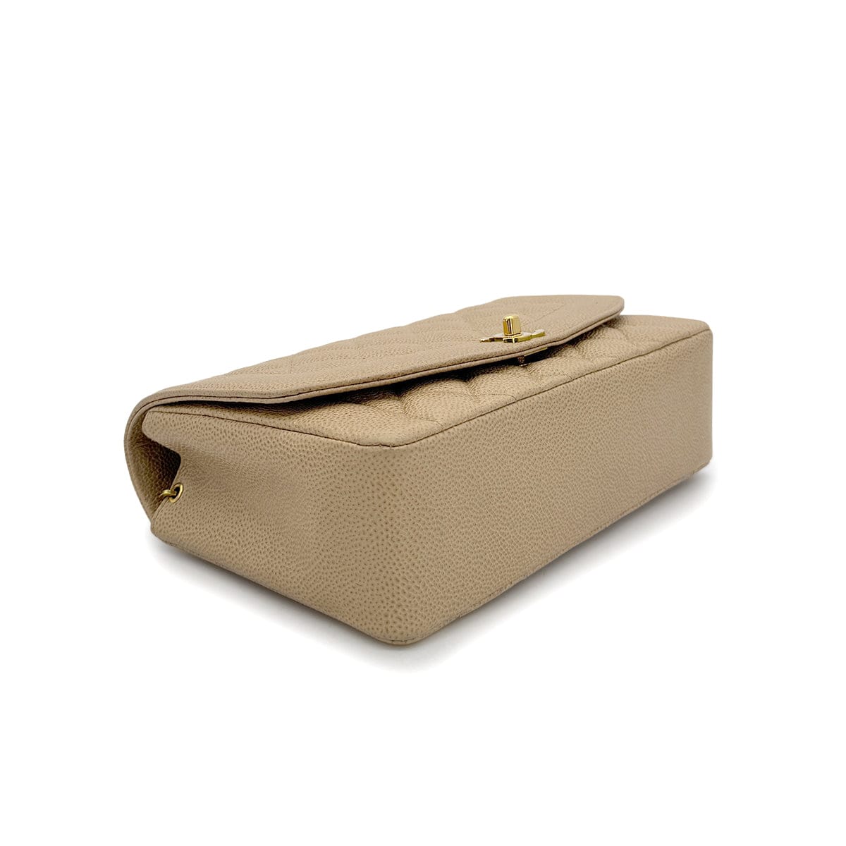 Luxury Promise Japan CHANEL VINTAGE DIANA MEDIUM CHAIN SHOULDER BAG BEIGE CAVIAR SKIN 90304980