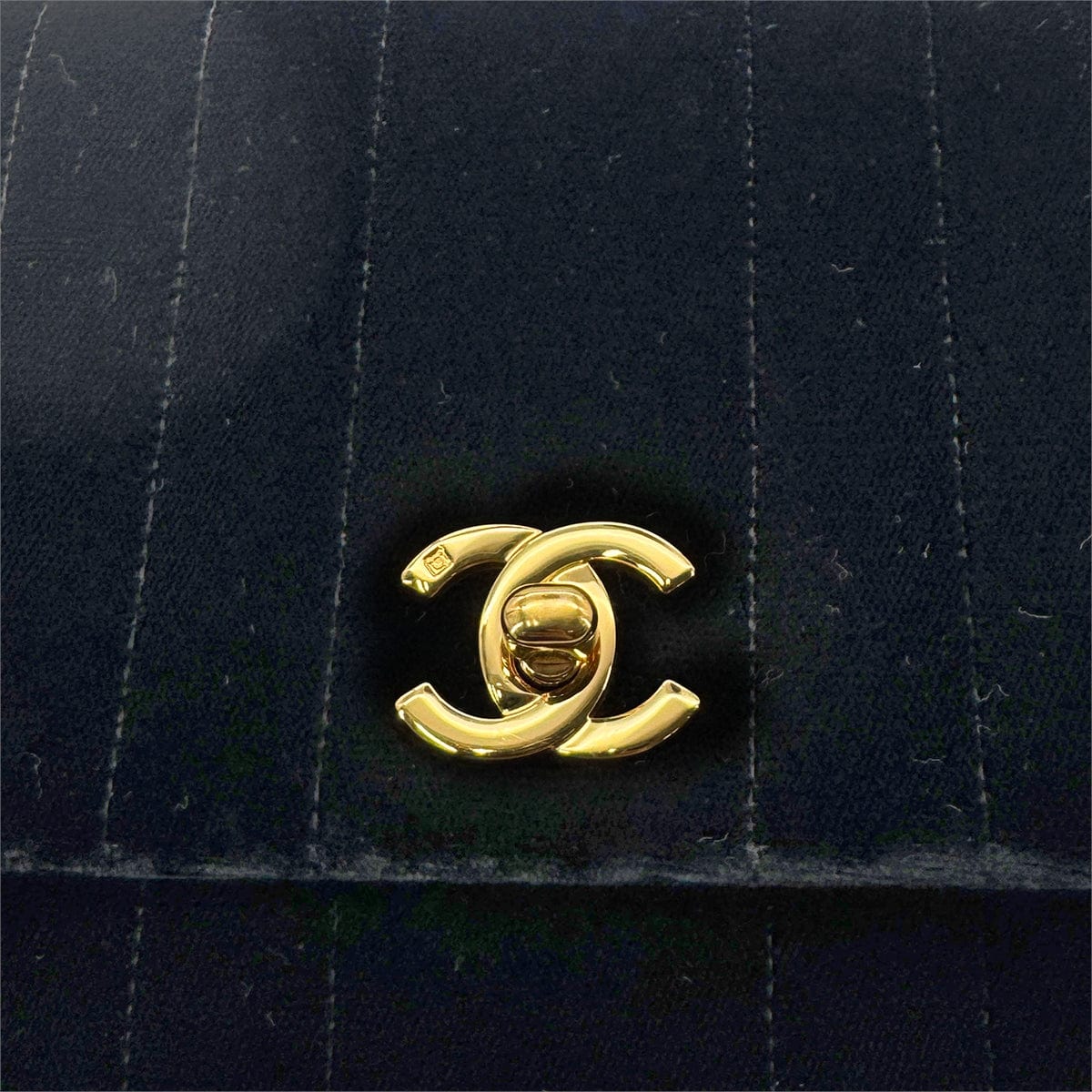 Luxury Promise Japan CHANEL VINTAGE DOUBLE CHAIN HAND BAG BLACK VELOUR 90280646