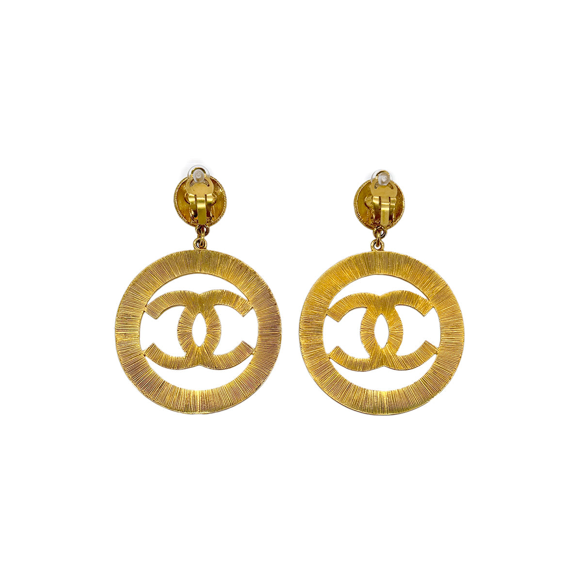 Luxury Promise Japan CHANEL VINTAGE EARRINGS BIG COCOMARK ACCESSORY GOLD 93A 90294164