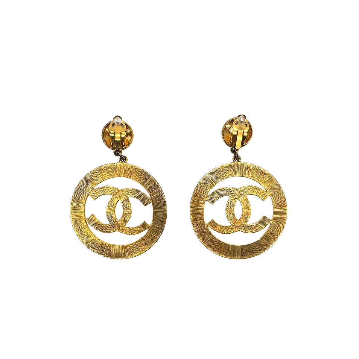 Luxury Promise Japan CHANEL VINTAGE EARRINGS BIG COCOMARK ACCESSORY GOLD 93A 90298339